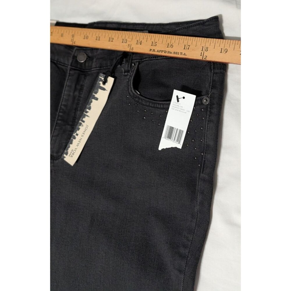 Jones New York Womens Graphite Straight Leg Jeans 20W Regular Secret Slimming Fe - Picture 14 of 14